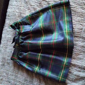 Crown & Ivy Plaid Skirt - Green, Red, Yellow